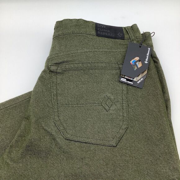 Black‎ Diamond Slim Fit Zone Denim Pants Green Size 34 x 32 (Actual 36 x 31) NWT - Picture 1 of 16